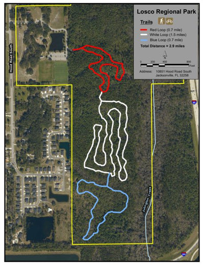 JaxParks Losco Park digital map