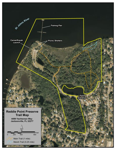 JaxParks Reddie Point Preserve digital map