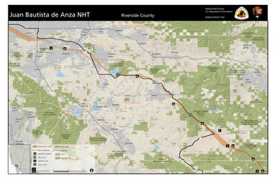 Juan Bautista de Anza National Historic Trail Anza Trail: Riverside County digital map