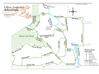 Kalamazoo College Lillian Anderson Arboretum Kalamazoo College's Lillian Anderson Arboretum digital map
