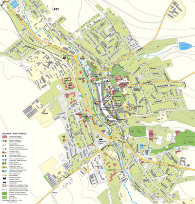 Kartografie PRAHA, a. s. Litomyšl city map – UNESCO site digital map