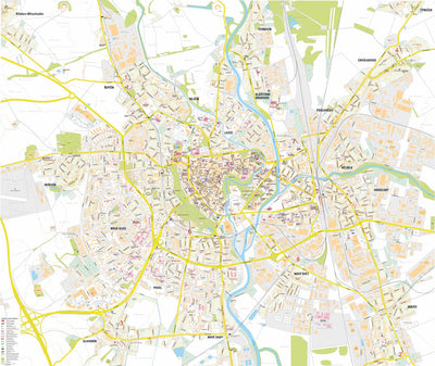 Kartografie PRAHA, a. s. Olomouc city map – UNESCO site digital map