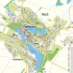 Kartografie PRAHA, a. s. Telč city map – UNESCO site digital map
