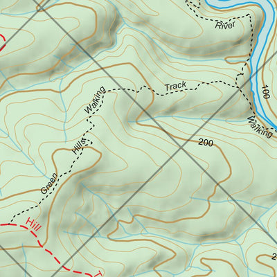 Avon River - Huggetts Crossing to Wombat Flat - Kayaking Map Preview 3
