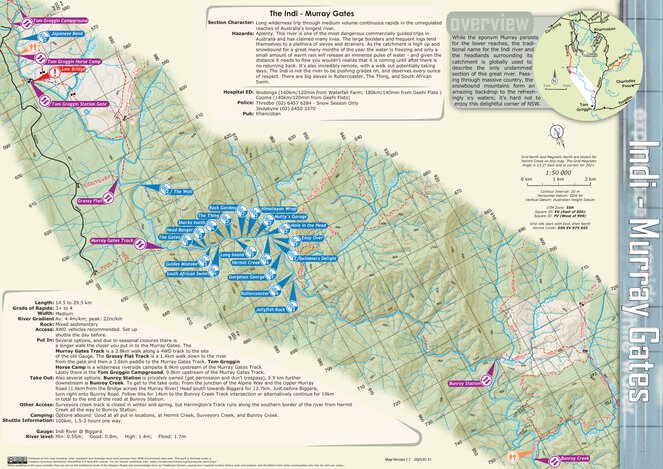 Indi River - Whitewater Kayaking Map by WHCC and MUMC | Avenza Maps