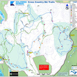 Kelowna Nordic Ski and Snowshoe Club Kelowna Nordic Cross Country Ski Trails 22/23 digital map