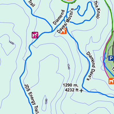 Kelowna Nordic Ski and Snowshoe Club Kelowna Nordic Cross Country Ski Trails 22/23 digital map