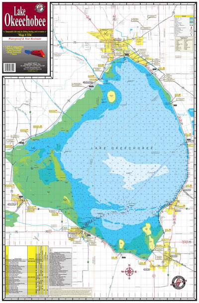 Kingfisher Maps, Inc. 334 Lake Okeechobee digital map