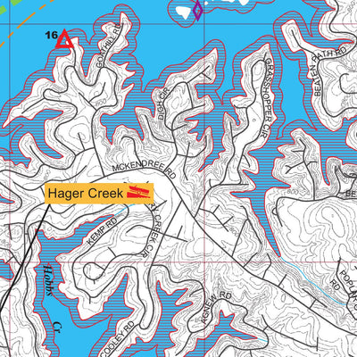 Kingfisher Maps, Inc. Lake Norman Marine Commision Map digital map