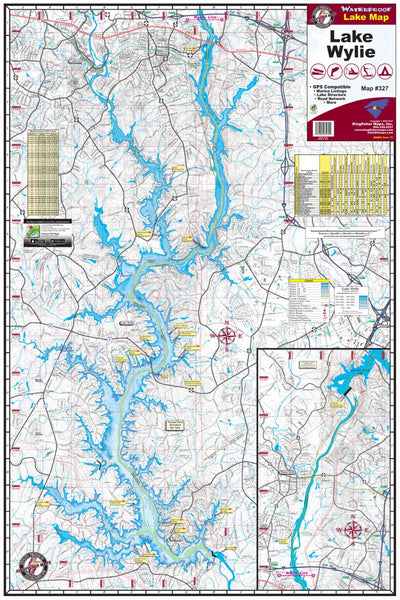 Kingfisher Maps, Inc. Lake Wylie South Carolina digital map