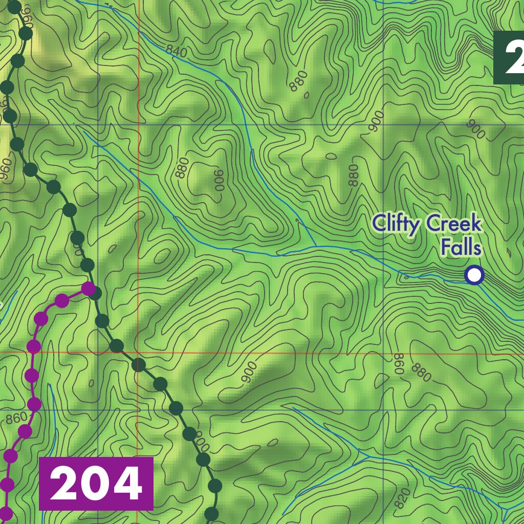 Sipsey Wilderness - Bankhead National Forest Map by Kingfisher Maps ...