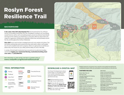 Kittitas County Parks and Recreation Division 1 Roslyn Forest Resilience Trail digital map