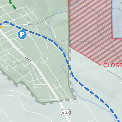 Kittitas County Parks and Recreation Division 1 Roslyn / Towns To Teanaway WINTER Trail System digital map