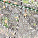 Kokudochizu CO.LTD. 小平绿色道路 & 开放式庭园地图 digital map