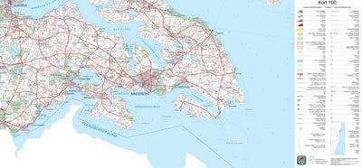 Kortforsyningen Aabenraa (1:100,000 scale) digital map