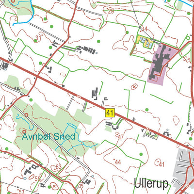 Kortforsyningen Aabenraa (1:50,000 scale) digital map