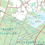 Kortforsyningen Aakirkeby 1 (1:50,000 scale) digital map