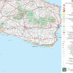 Kortforsyningen Aakirkeby (1:100,000 scale) digital map