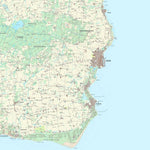 Kortforsyningen Aakirkeby (1:25,000 scale) digital map