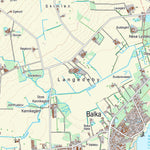 Kortforsyningen Aakirkeby (1:25,000 scale) digital map