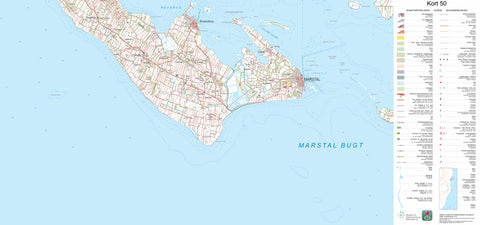 Kortforsyningen Ærøskøbing (1:50,000 scale) digital map