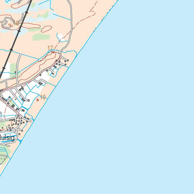 Kortforsyningen Ålbæk (1:100,000 scale) digital map