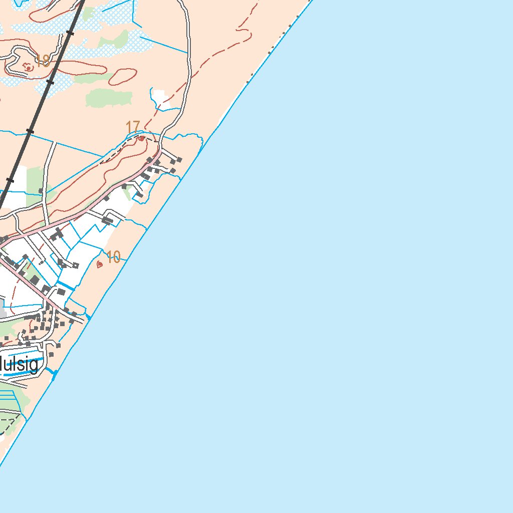 Ålbæk (1:100,000 scale) Map by Kortforsyningen | Avenza Maps