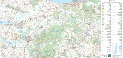 Kortforsyningen Allingåbro (1:50,000 scale) digital map