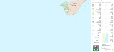 Kortforsyningen Anholt 1 (1:25,000 scale) digital map