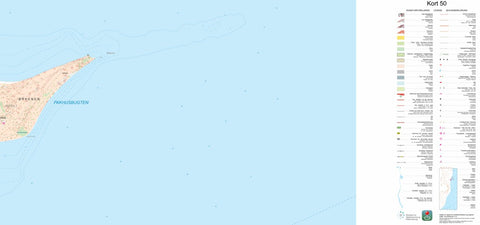 Kortforsyningen Anholt 1 (1:50,000 scale) digital map