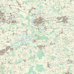 Kortforsyningen Årslev (1:25,000 scale) digital map