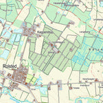 Kortforsyningen Årslev (1:25,000 scale) digital map