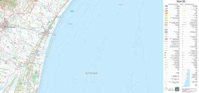 Kortforsyningen Asaa (1:50,000 scale) digital map