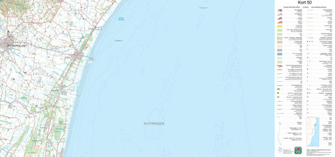 Kortforsyningen Asaa (1:50,000 scale) digital map