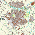 Kortforsyningen Aulum (1:25,000 scale) digital map