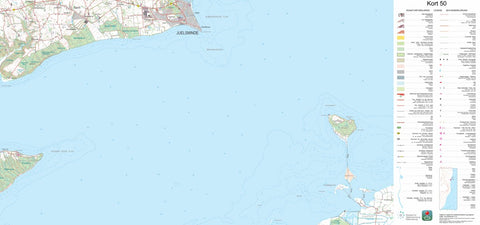 Kortforsyningen Barrit (1:50,000 scale) digital map
