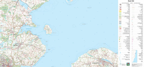 Kortforsyningen Barsø (1:50,000 scale) digital map