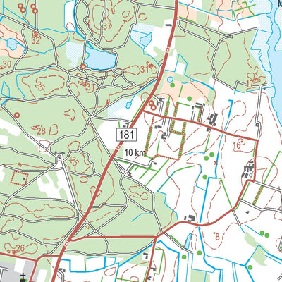Kortforsyningen Bedsted Thy (1:50,000 scale) digital map