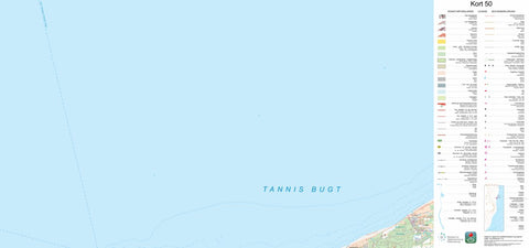 Kortforsyningen Bindslev (1:50,000 scale) digital map