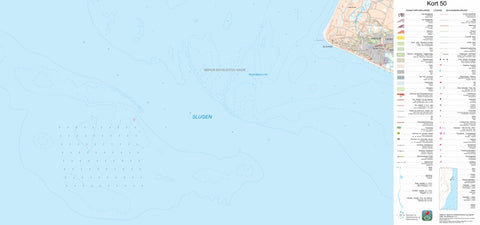 Kortforsyningen Blåvand (1:50,000 scale) digital map