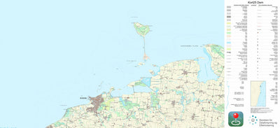 Kortforsyningen Bogense (1:25,000 scale) digital map