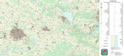 Kortforsyningen Bording (1:25,000 scale) digital map