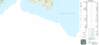Kortforsyningen Broager (1:25,000 scale) digital map
