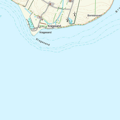 Kortforsyningen Broager (1:25,000 scale) digital map