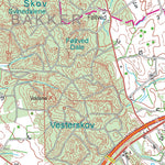 Kortforsyningen Brønderslev (1:50,000 scale) digital map