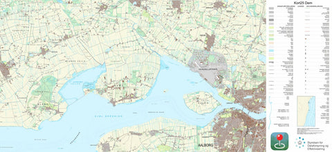 Kortforsyningen Brovst 1 (1:25,000 scale) digital map