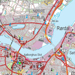 Kortforsyningen Brovst (1:100,000 scale) digital map