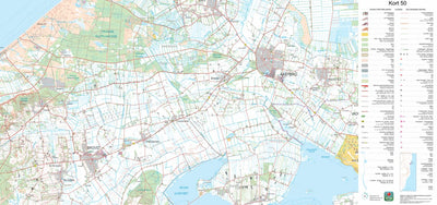 Kortforsyningen Brovst (1:50,000 scale) digital map