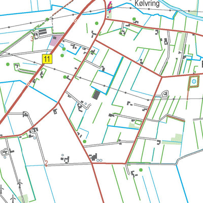 Kortforsyningen Brovst (1:50,000 scale) digital map