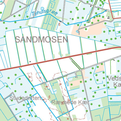 Kortforsyningen Brovst (1:50,000 scale) digital map